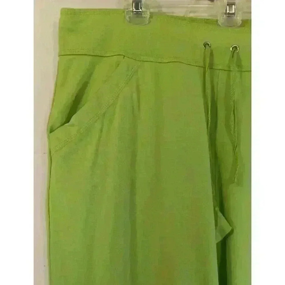 Danskin Now Kiwi Lime 2-Piece Sweat/Jogging Suit Top XL - Pants L Petite - Picture 8 of 13